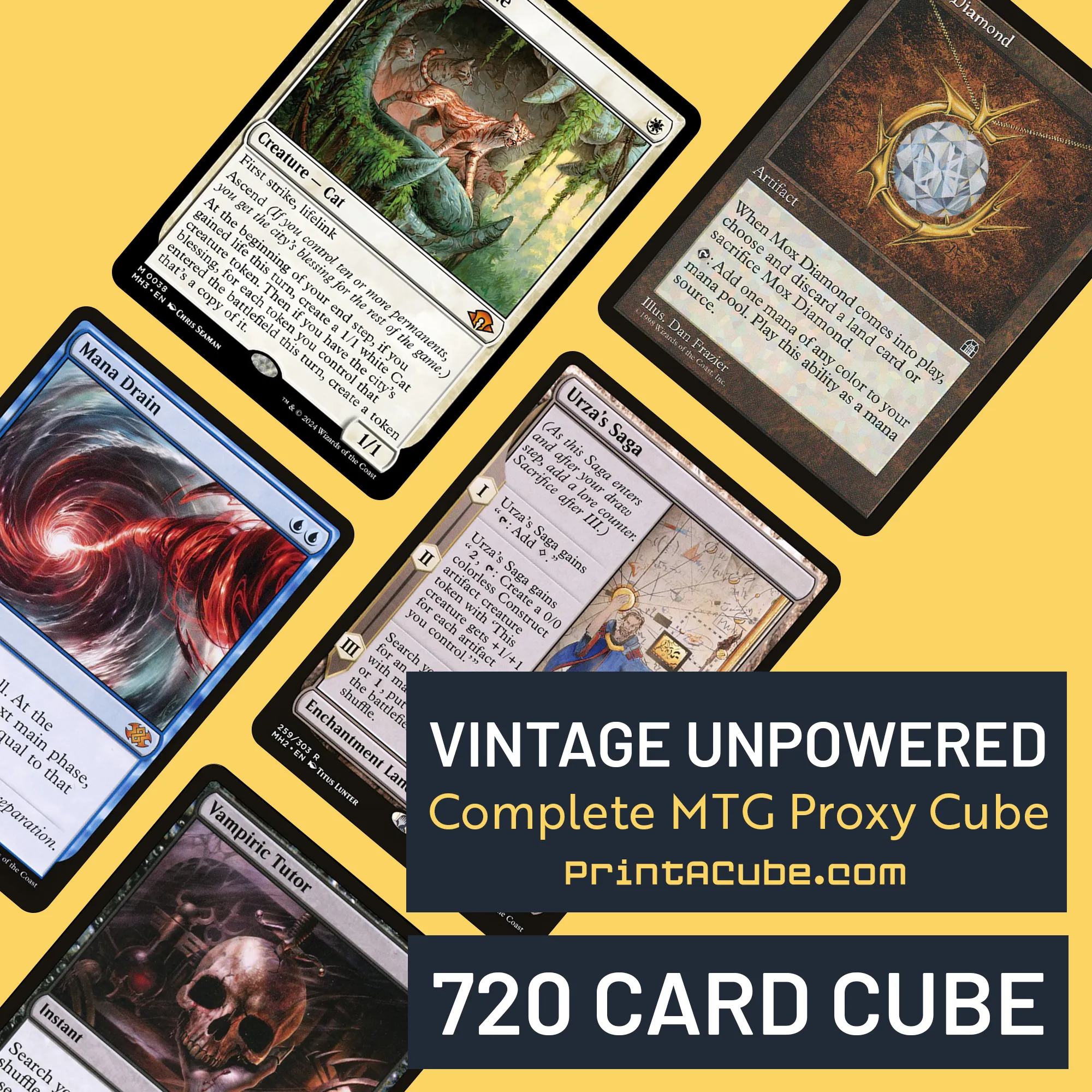 Vintage MTG Cube | 720 Cards | Unpowered