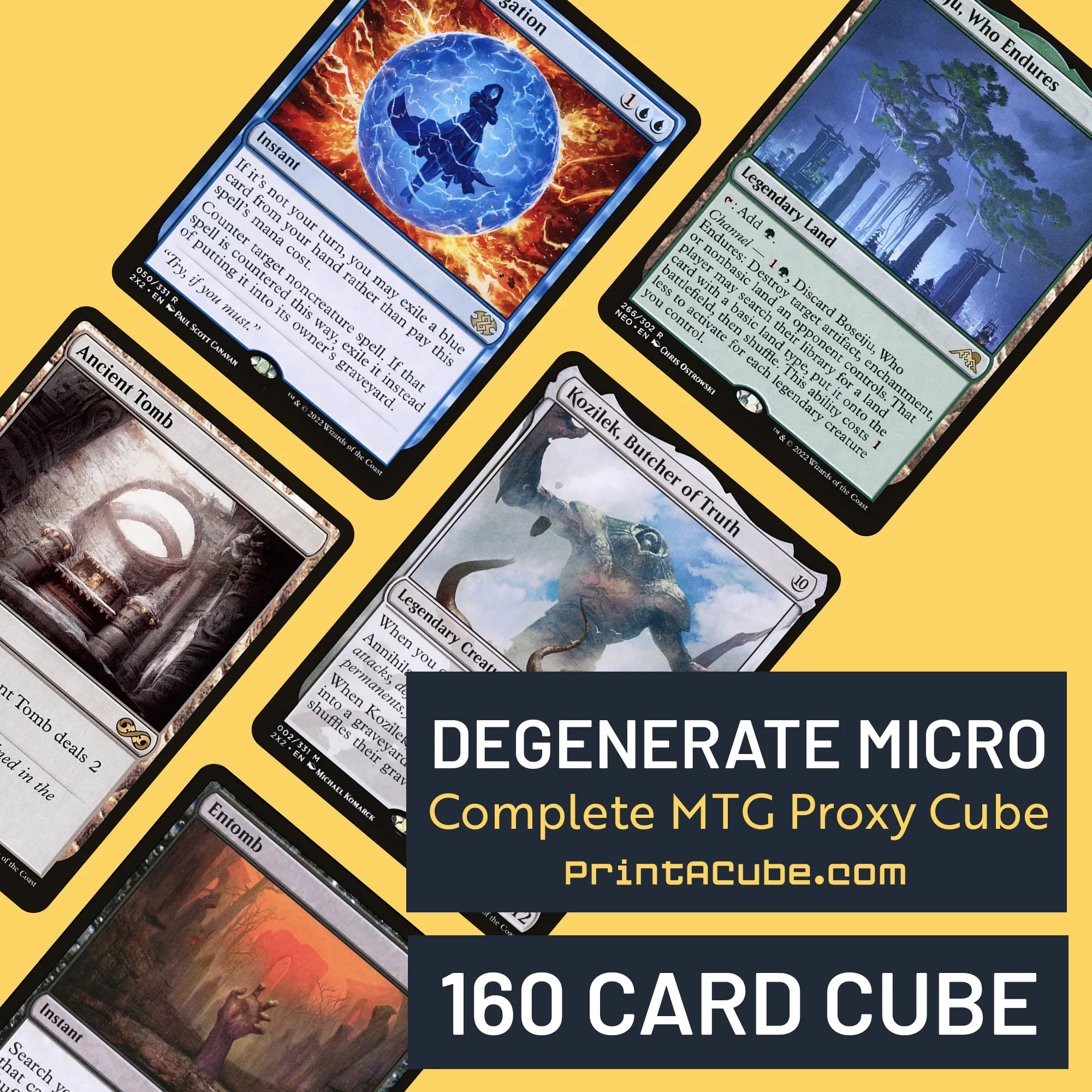 Degenerate Micro MTG Cube | 160 Cards
